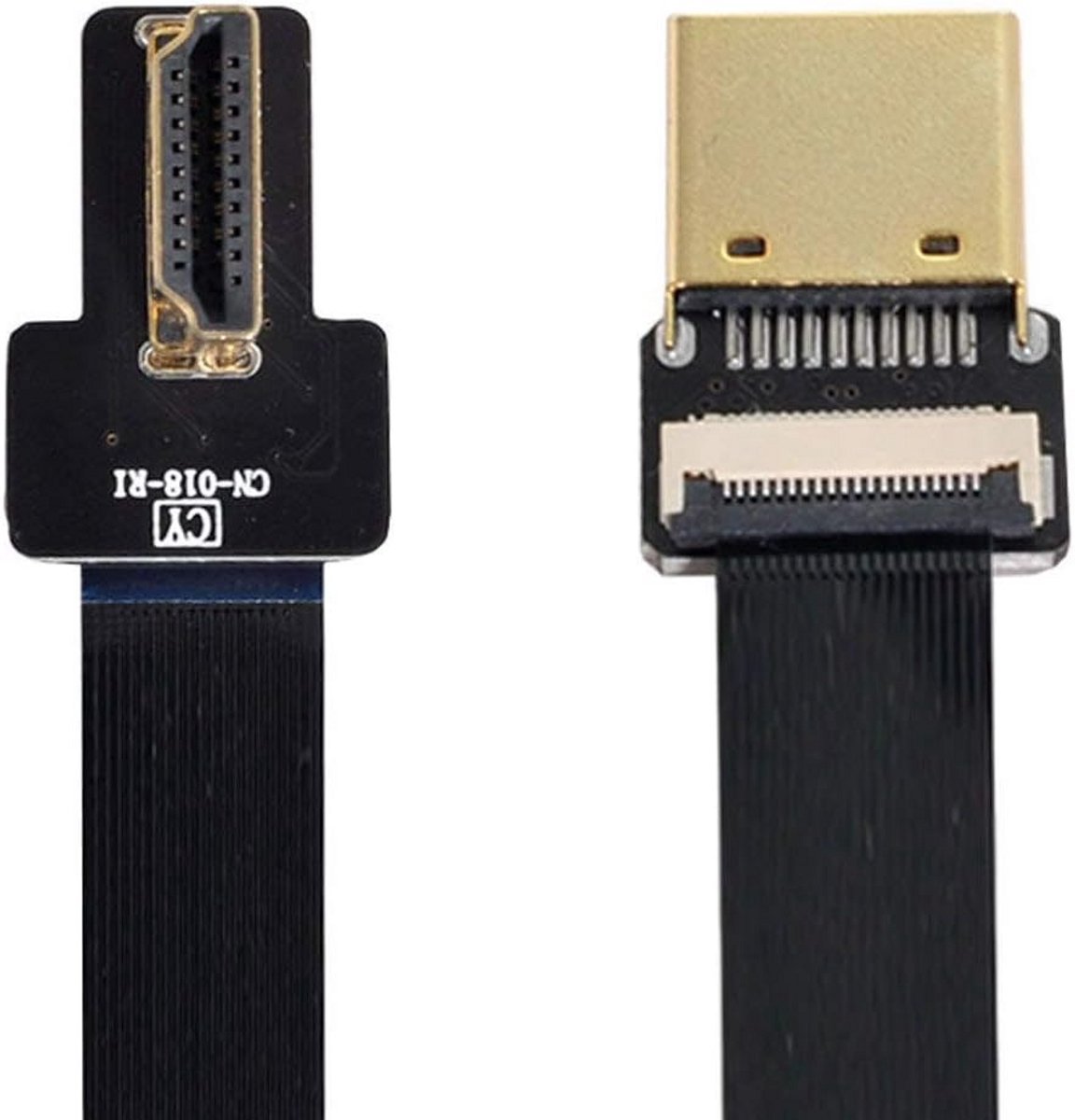 FPV HDMI Vlakke Kabel 90 Graden Hoek Rechts Gebogen voor Multicopter Opnames