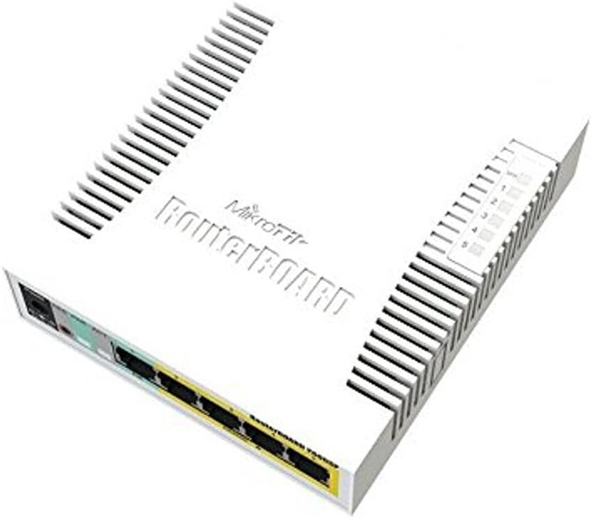 5-Poorts Gigabit Managed Netwerk Switch met SFP, PoE-Out, Desktop/Rack