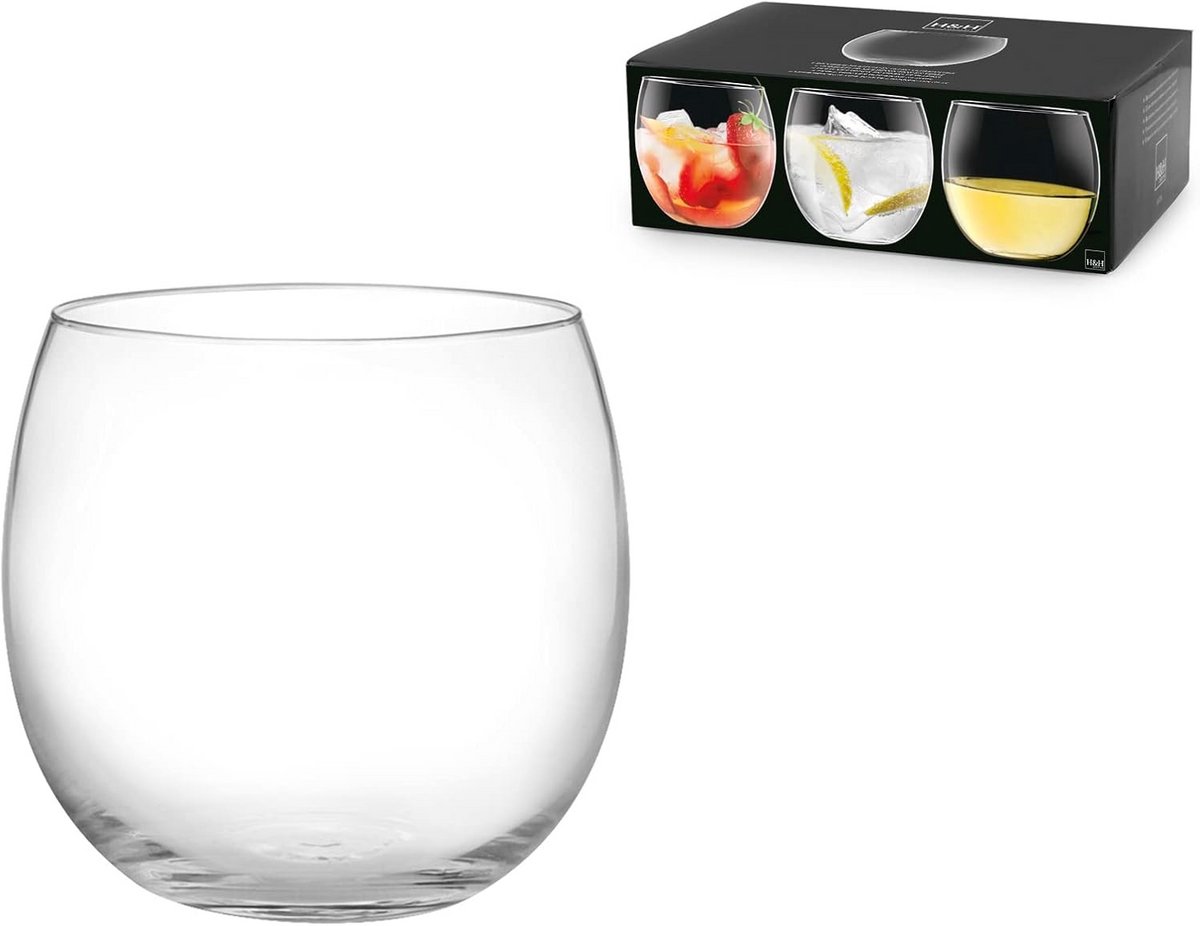 Set van 6 Wijnglazen Bubbly van Glas - 320 ml Capaciteit