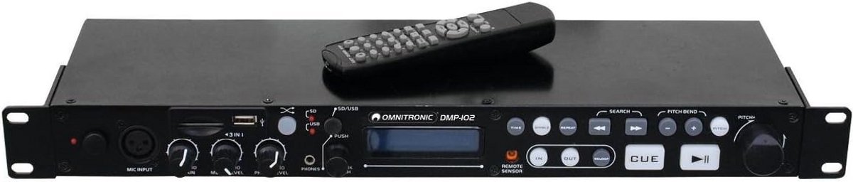 USB SD Kaart MP3 Speler met Rackmontage en Afstandsbediening