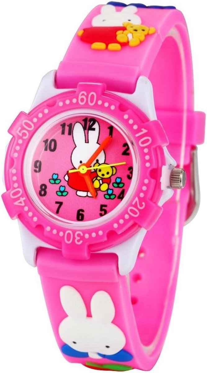 Kinderen Horloge met Siliconen Band: Leuk Cartoon Ontwerp - Digitaal Polshorloge