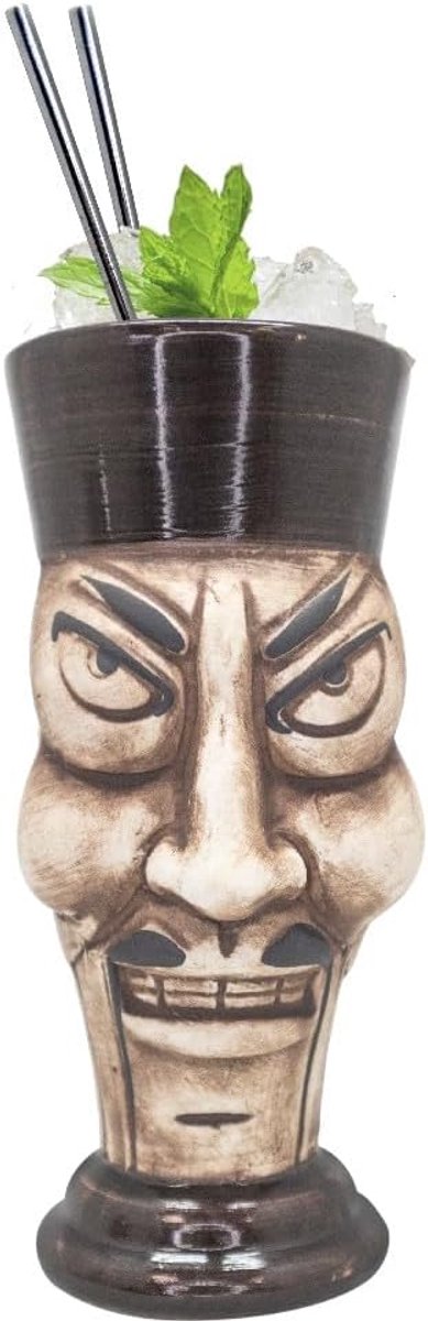 Tiki Cocktailglas - Tropisch Glas - Feestelijke Drankjes - Exotisch Design - 370 ml