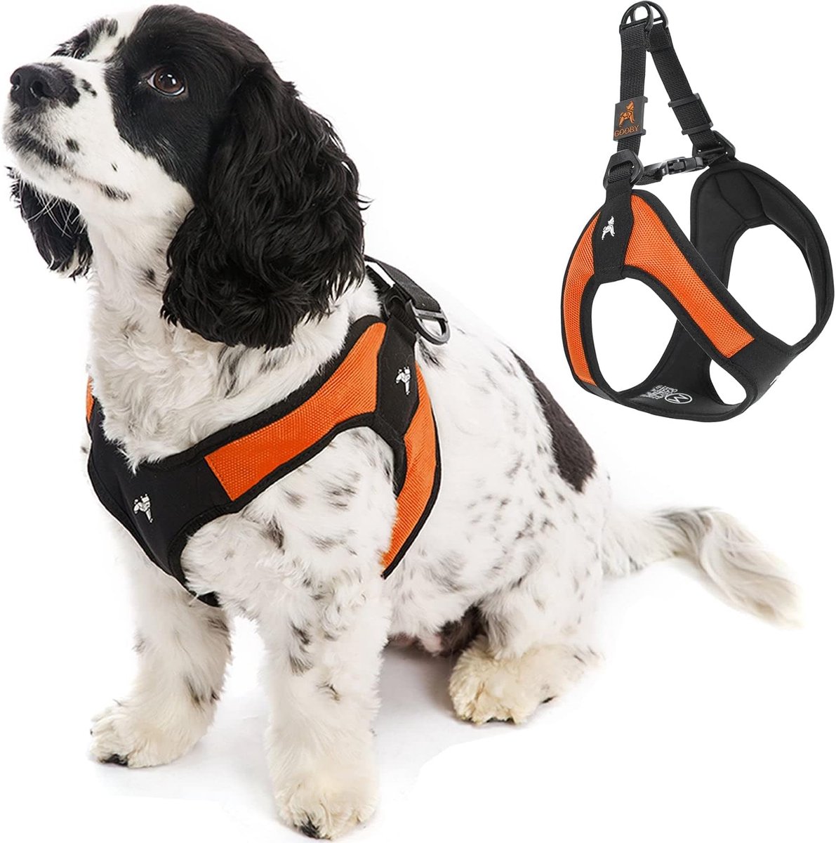 Honden Harnas - Veiligheidsharnas Hond - Ontsnapping Preventie - Gepatenteerd Verstelbaar Ontwerp - Maat S - Oranje