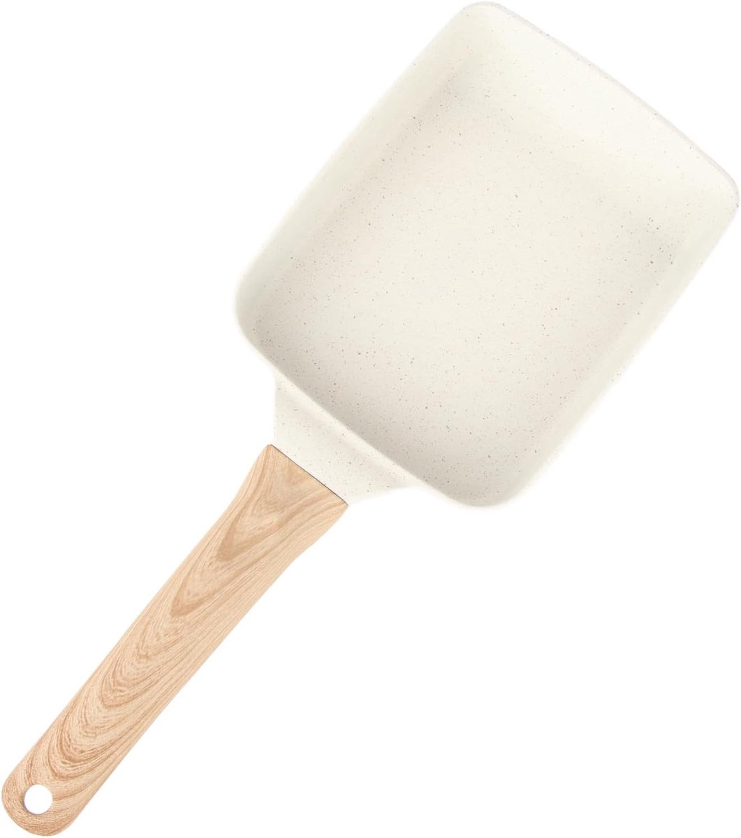 Omeletpan Vierkant - Ontbijtpan Koekenpan - Snel Ontbijt Maken - Gelijkmatige Verhitting - 16 x 22 cm - Zwart