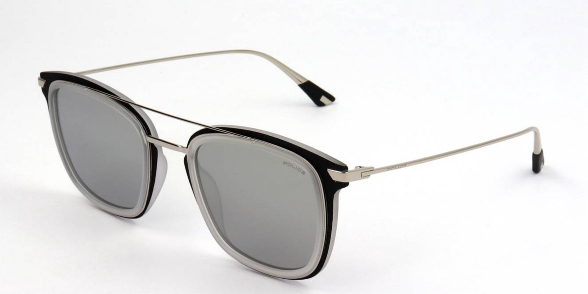 Police SPL725 Matt blk/sh.cry nvax 51/23/145 MAN Zonnebrillen