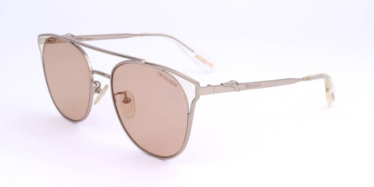 Trussardi STR182 Shiny camel 54/18/135 WOMAN Zonnebrillen