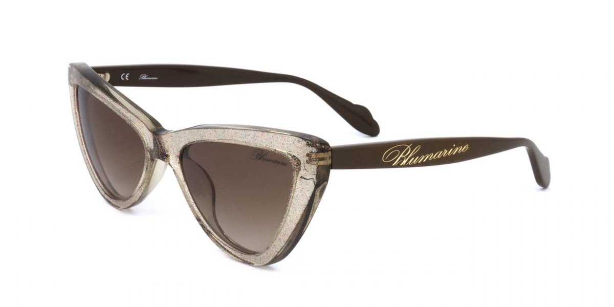 Blumarine SBM155 Beige glittery lucido 55/19/140 WOMAN Zonnebrillen