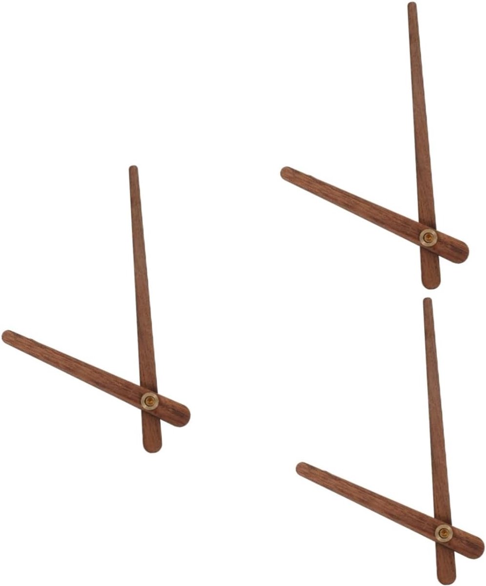 Houten Klok Wijzers - Klokhanden Set - Klok Reparatie - Lichtgewicht Duurzaam - 105 en 15 cm - Lichtbruin