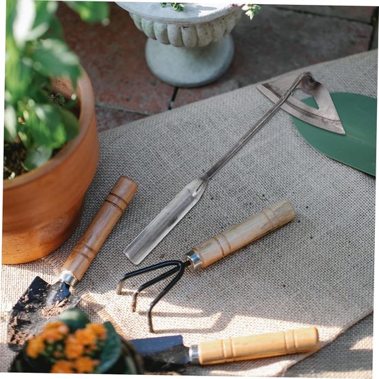 Zware Schoffel - Onkruidwieder Tuingereedschap - Tuin Onderhouden - Hol Ontwerp Gras Verwijderen - 33 x 16 cm - Zilver van Merkloos	 — afbeelding 3