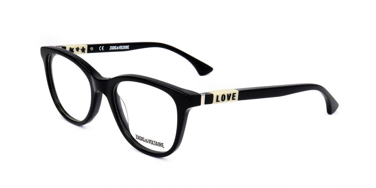 Zadig & Voltaire VZJ022 Shiny black 47/17/125 Kinderen Brilmonturen