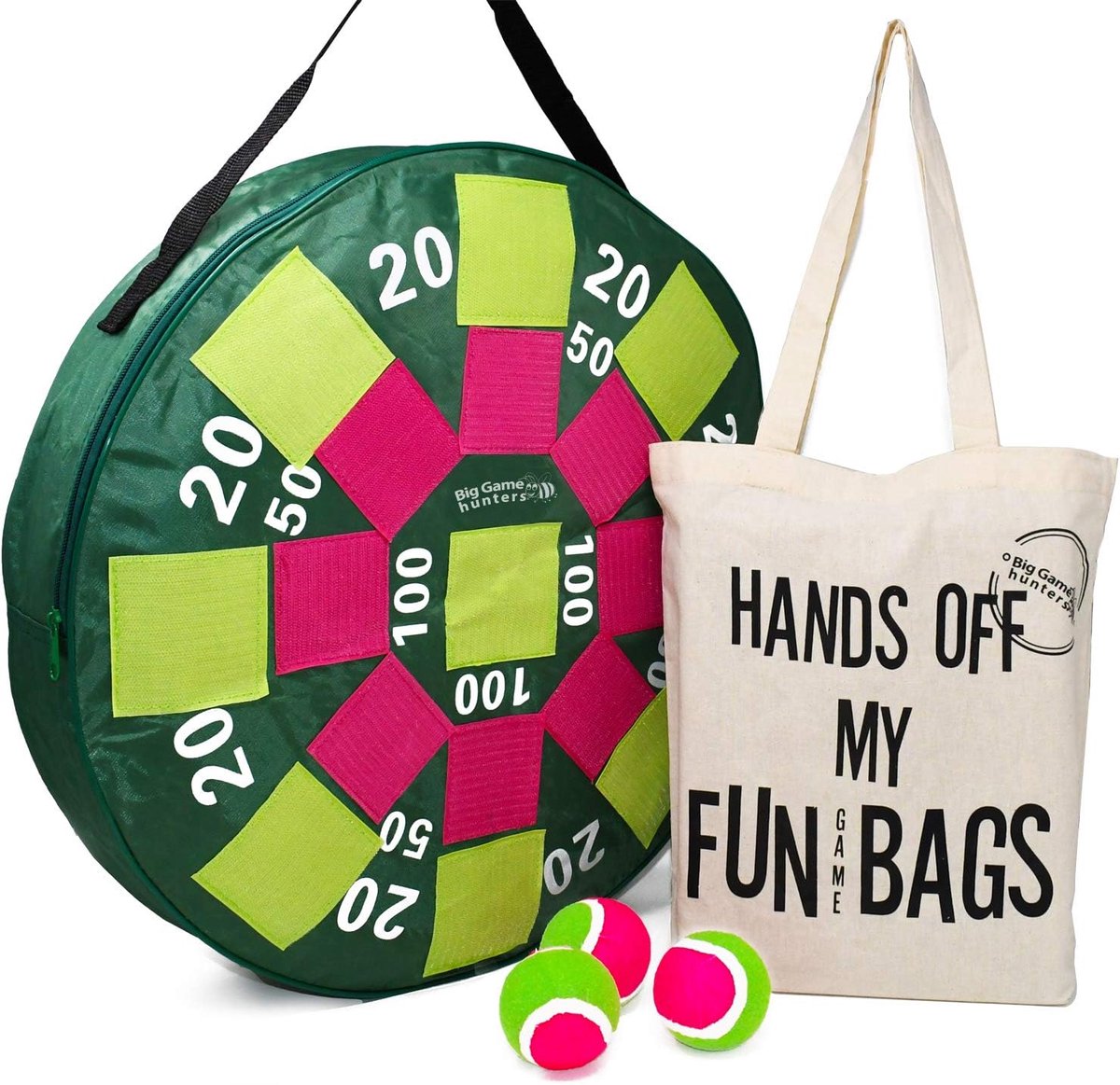 Opblaasbaar Dartbord - Tuinspel Balspel - Familie Pret Buiten - Inclusief Ballen Draagtas - 21 x 43 x 29 cm
