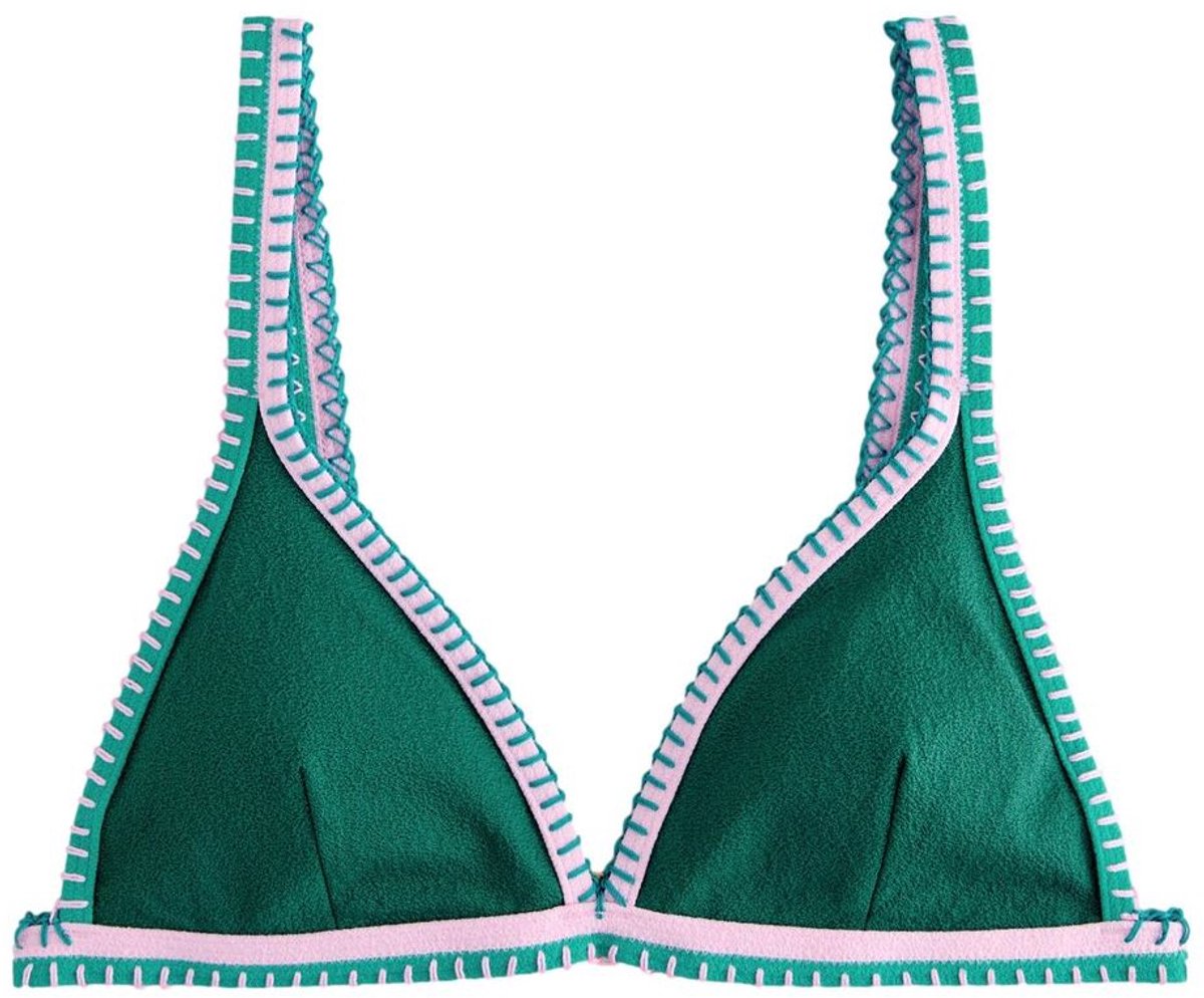 Next - Dames - Driehoekige bikinitop - Groen