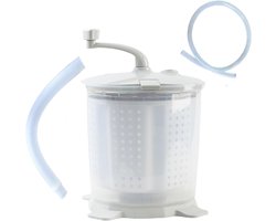 Draagbare Wasmachine - Mini Wasser - Snel Wassen - Hand Crank Bediening - 35x36x39 cm - Wit