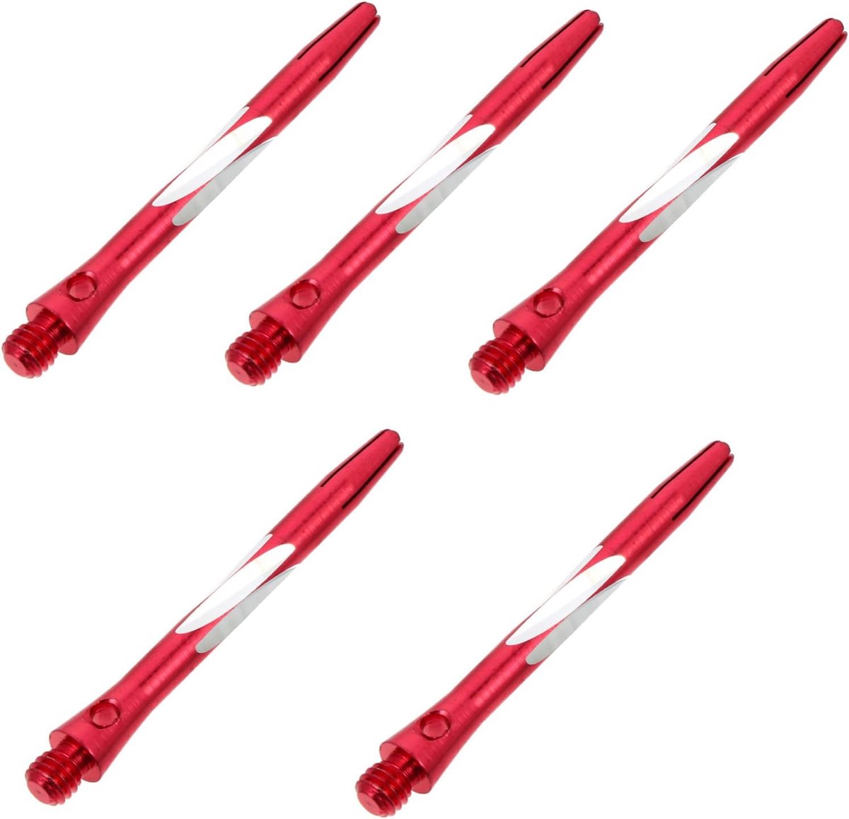 Dart Shafts - Lichtgewicht Assen - Stabiele Worpen - Antislip Gekarteld - 5x0.5x0.5CM - Rood