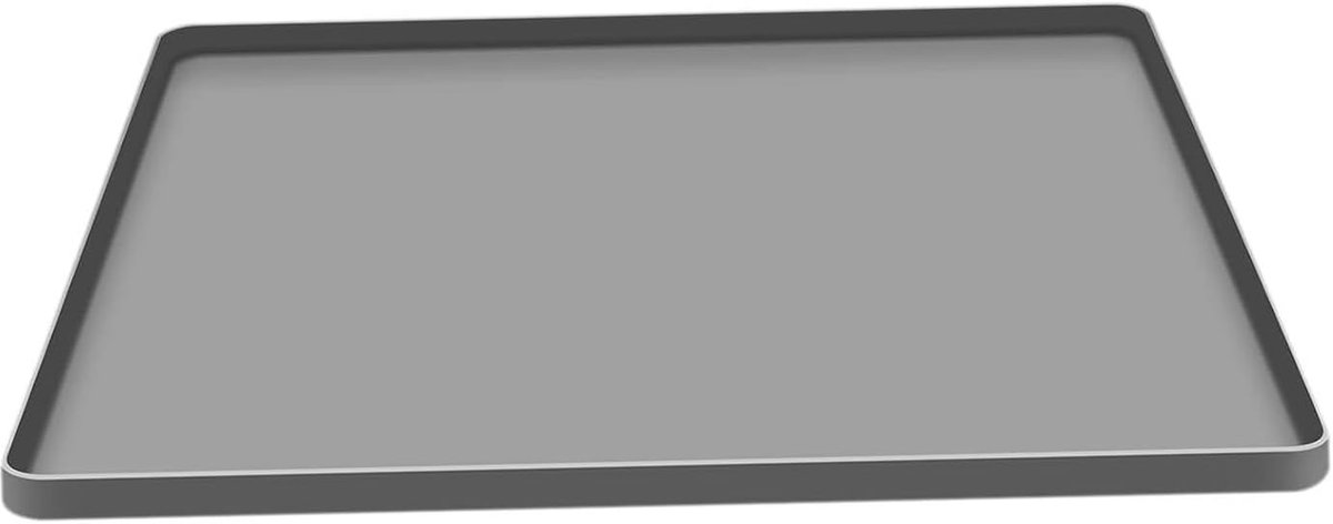 Lekbak voor Apparaten - Waterdichte Mat - Bescherming Vloer - Verhoogde Rand - 60x50cm - Grijs