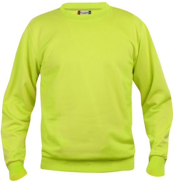 Clique Basic Roundneck 021030 - Signaal-groen - XL