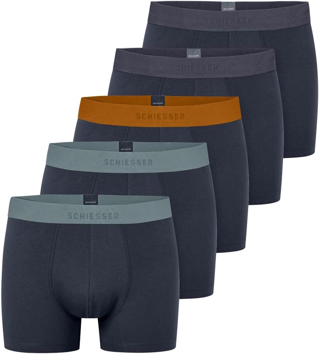 Boxershorts Heren - Ondergoed Multipack - Dagelijks Comfort - Biologisch Katoen GOTS - Maat L - Diverse Kleuren