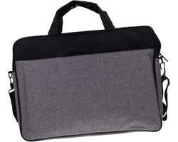 Laptoptas 15.6 Inch - Computertas Schoudertas - Veilig Transport - Schokbestendig Slijtvast - 42x31x7cm - Grijs