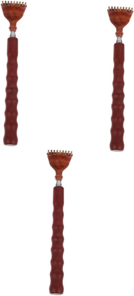 Rug Krabber - Lichaam Verlichter - Jeuk Verlichten - Uitschuifbaar Handvat - 23 cm - Bruin