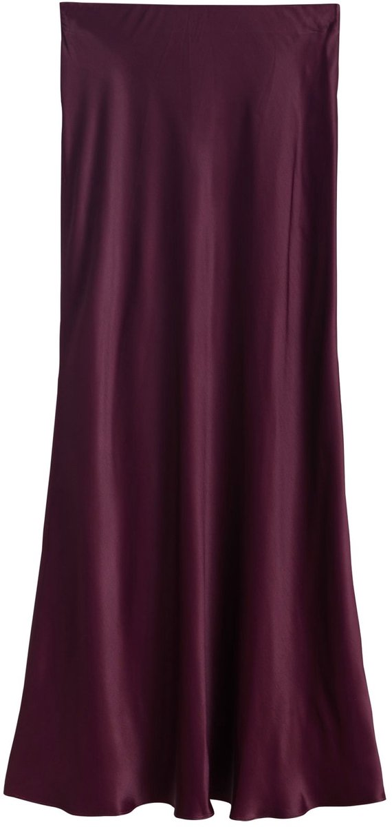 Next - Dames - Satijnen midirok - Rood