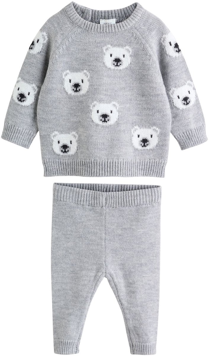 Next - Jongens - Set van gebreide top en legging - Grijs