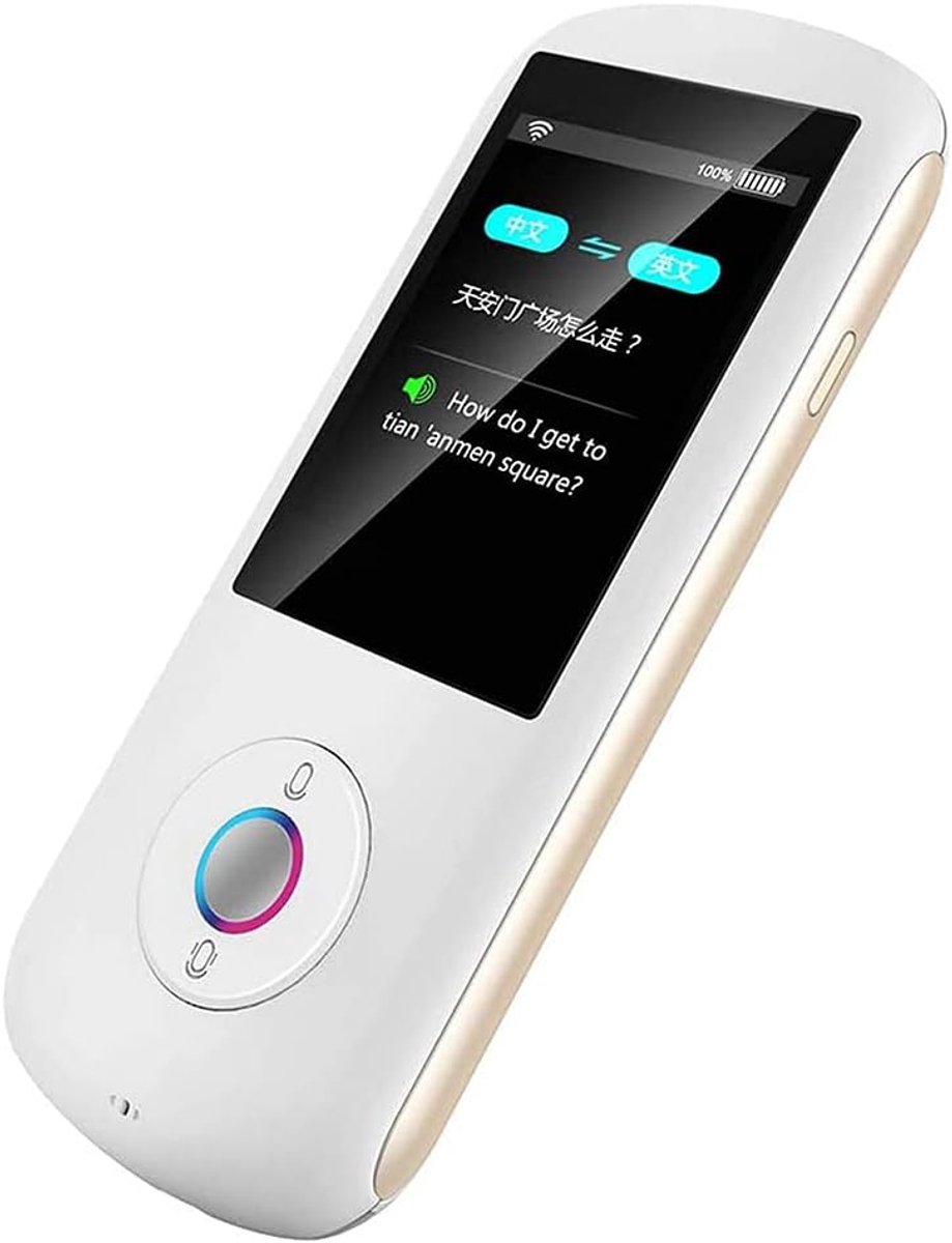 Vertaler Apparaat - Taal Vertaler - Reizen Leren - 28 Talen Real-time - 2.4 Inch Scherm - Zwart