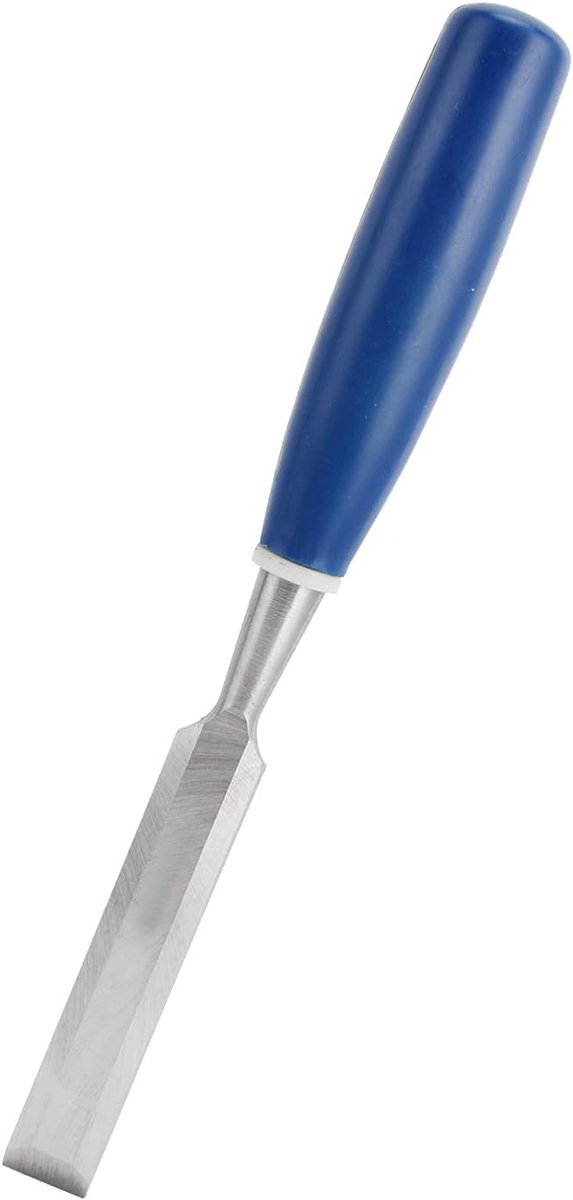 Houtsnijwerk Beitelset - Houtbewerkingsgereedschap - Doe-het-zelf Projecten - Fijngeslepen Snijkant - 1 Inch - Blauw Handvat