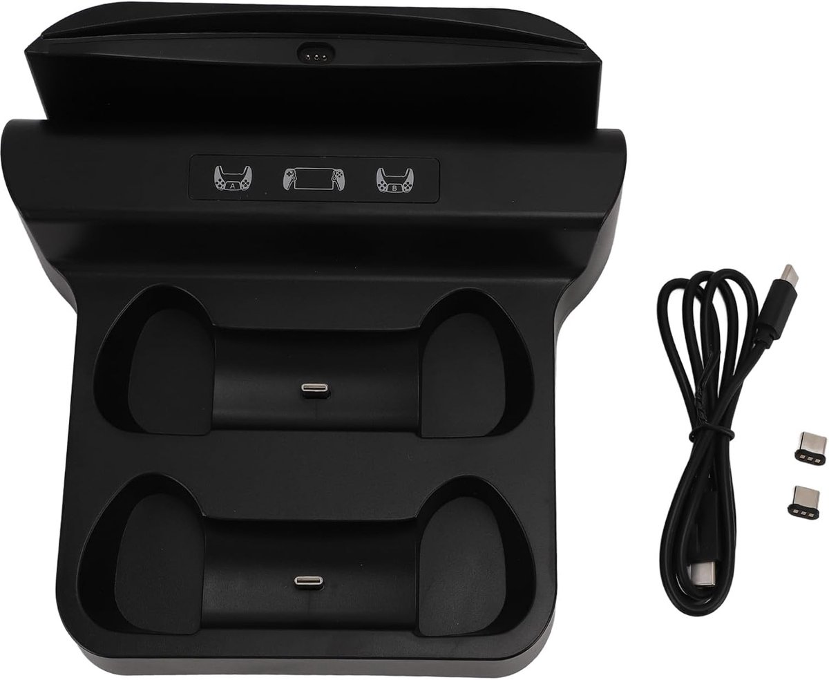 Oplaadstation - Docking Station - Gaming Accessoires - 3-in-1 Opladen - 20 x 20 x 8 cm - Zwart