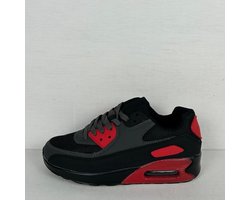 Gave air sneakers zwart grijs rood Rood / 43
