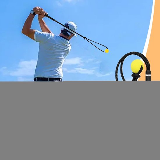 Golf Swing Trainer - Slagsnelheid Trainer - Golfslag Verbeteren - Verstelbare Gewogen Bal - 96 cm Lang van Merkloos — afbeelding 5