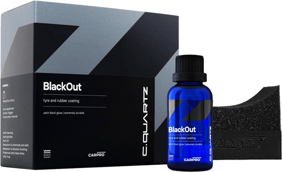 CarPro Cquartz BlackOut 2.0 Tyre Coating 50ml - Bandencoating