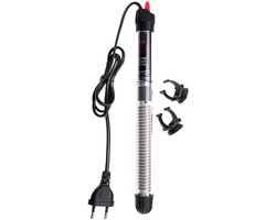 Aquarium Verwarming - Dompel Verwarmer - Stabiele Temperatuur - Instelbaar 20-34 Graden - 200W 180-200L - Zwart