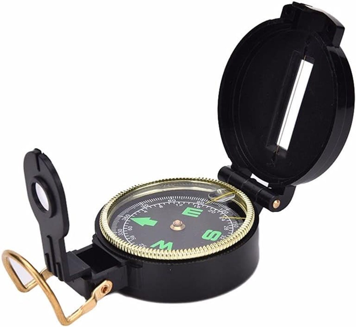 Vouwlens Kompas - Navigatie Tool - Outdoor Navigatie - Dubbele Vergrootglazen - 76x56x27mm