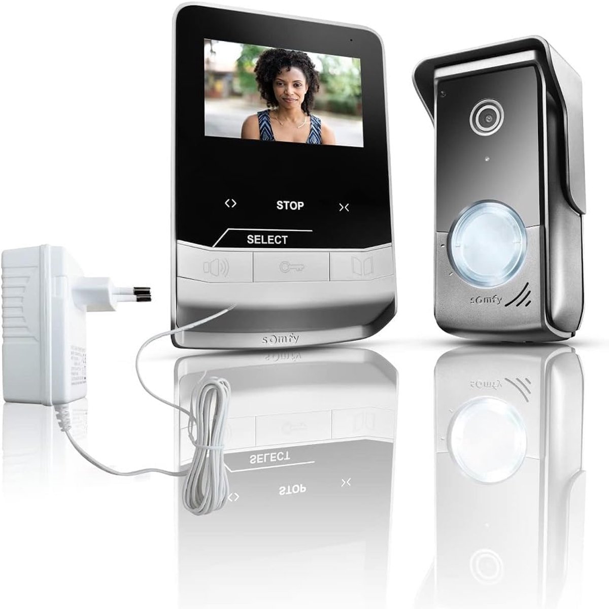 Videofoon - Intercom Installatie - Bezoekers Identificeren - Bedien Tot 5 Apparaten - 4.3 Inch Scherm - Wit