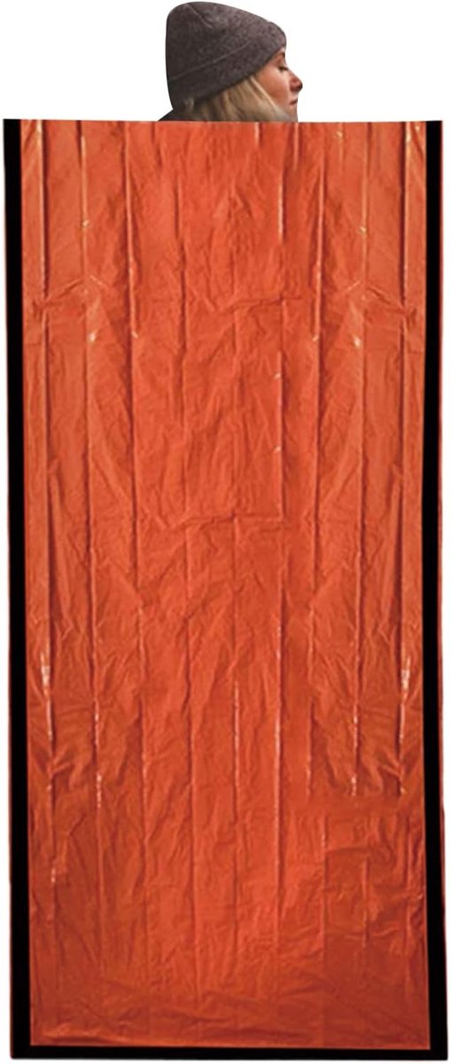 Volwassen Slaapzak - Thermisch Slaapzakje - Outdoor Kamperen - Waterdicht Winddicht - 266x91cm - Oranje