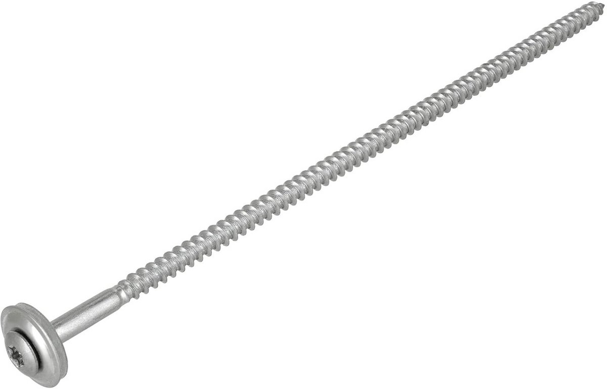 100 Stuks Spenglerschroeven 4,5 x 120 Torx - Universele Schroeven voor Dak- en Wandbevestiging