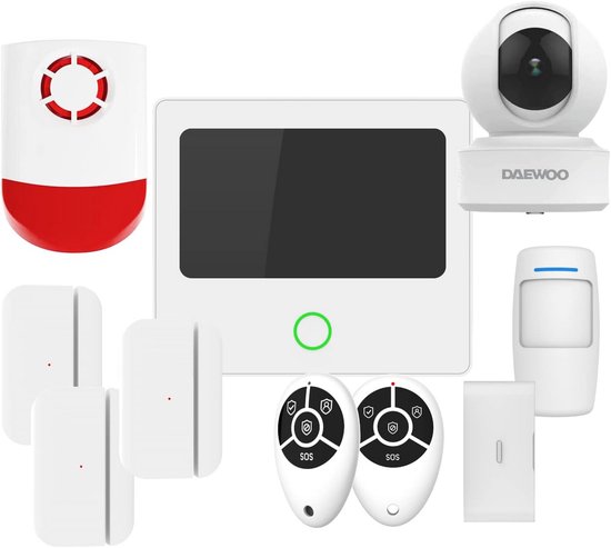 Wifi alarmpakket met touchscreen en accessoires voor optimale woningbeveiliging