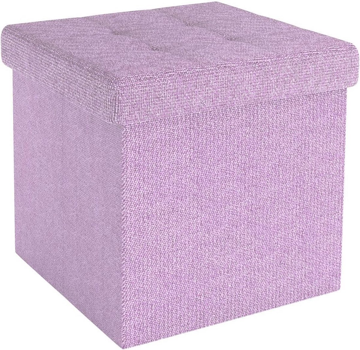 Vouwbaar Stoeltje met Opbergruimte - 30x30x30cm in Roze - Multifunctionele Zithulp