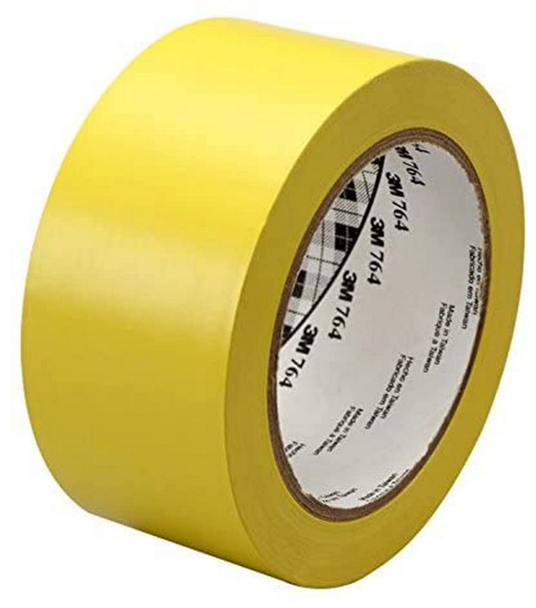PVC Plakband 50 mm x 33 m - Geel, Verpakking van 24 Stuks