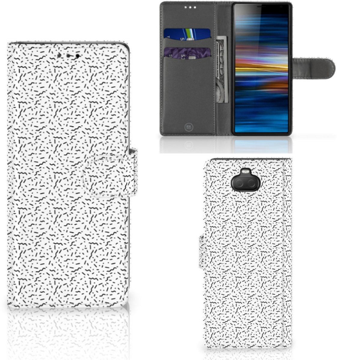 Sony Xperia 10 Telefoon Hoesje Stripes Dots