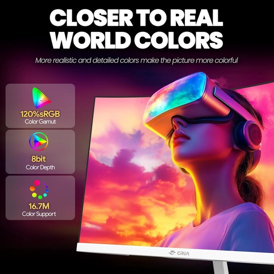 24 inch Curved Gaming Monitor met 200 Hz Refresh Rate voor Soepele Gameplay — afbeelding 3