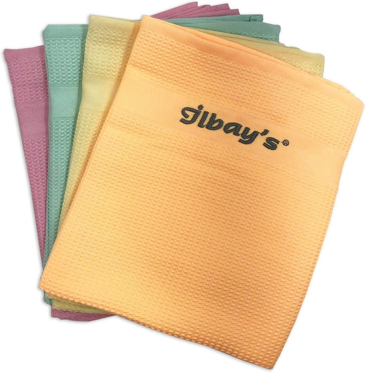 Microvezel-poetsdoeken 4 stuks - Streeploos en Ultra Absorberend