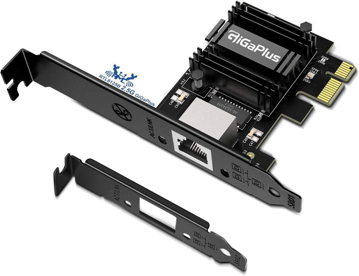 2.5Gb PCIe Netwerkkaart met 2500Mbps Ethernet Interface Adapter