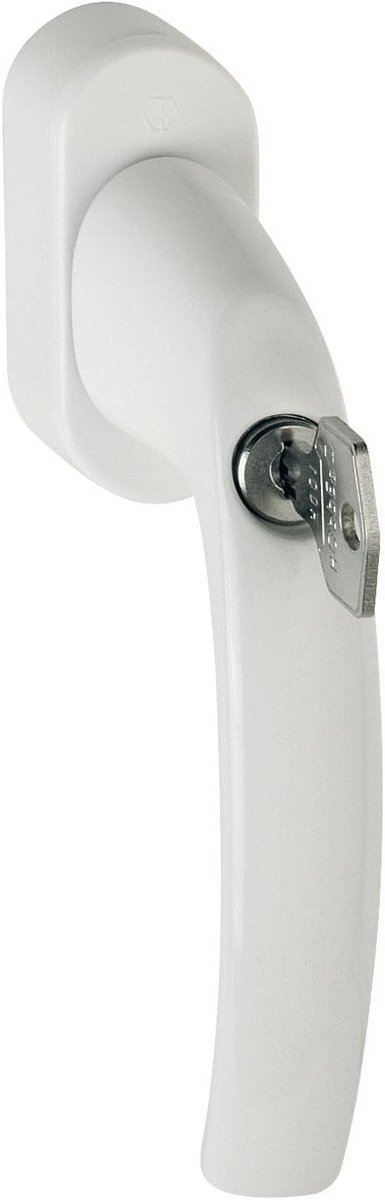 Veiligheidsraamgreep met slot - Secustik systeem 45°, VK 7 x 32-42 mm, wit