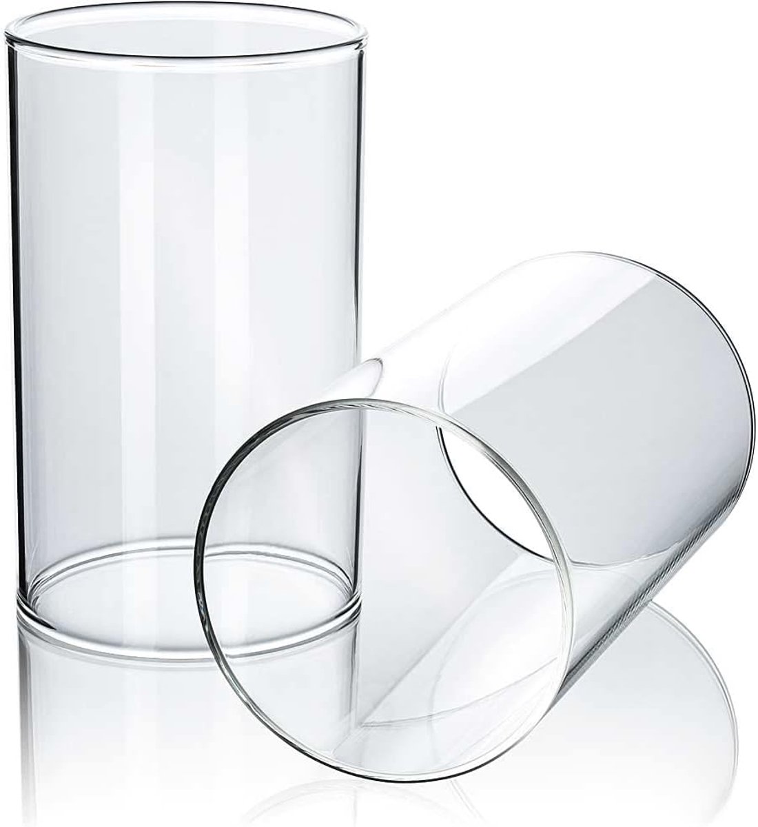 Windlichtglas voor binnen en buiten - Set van 2, 150 mm hoog, 90 mm diameter