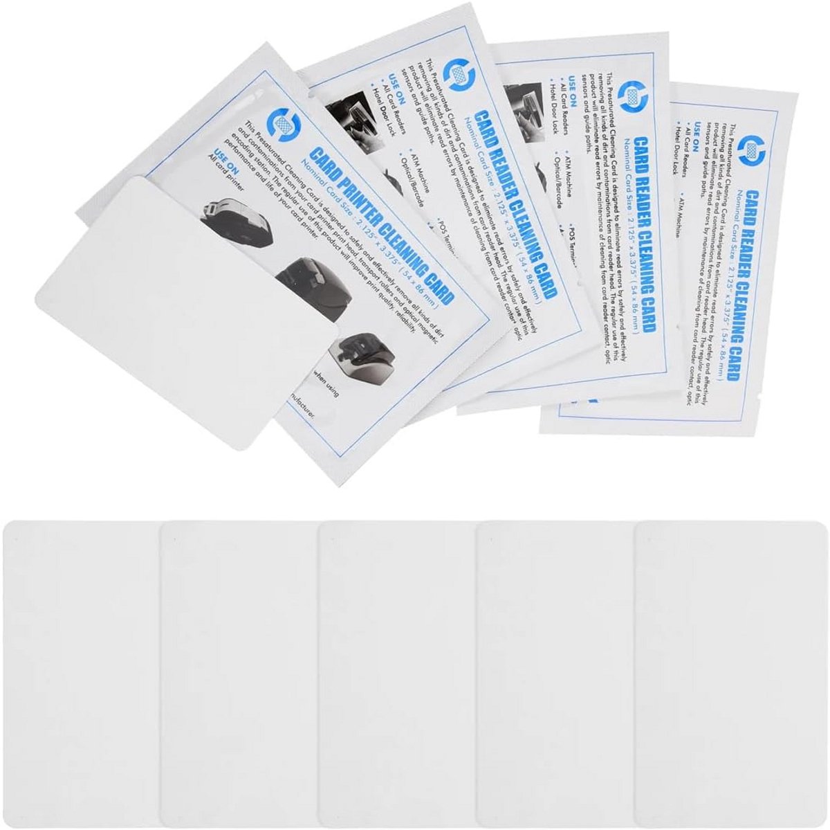 Reinigingskaart voor Creditcardlezer - 5 Stuks Schoonmaakaccessoires PVC