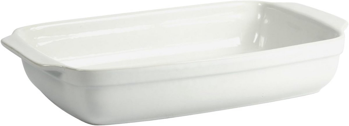 Rechthoekige Keramische Ovenschaal Wit 31 x 18.5 x 5.5 cm