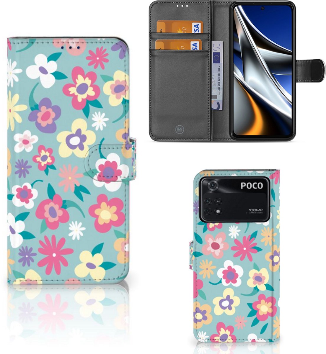 Xiaomi Poco X4 Pro 5G Hoesje Flower Power