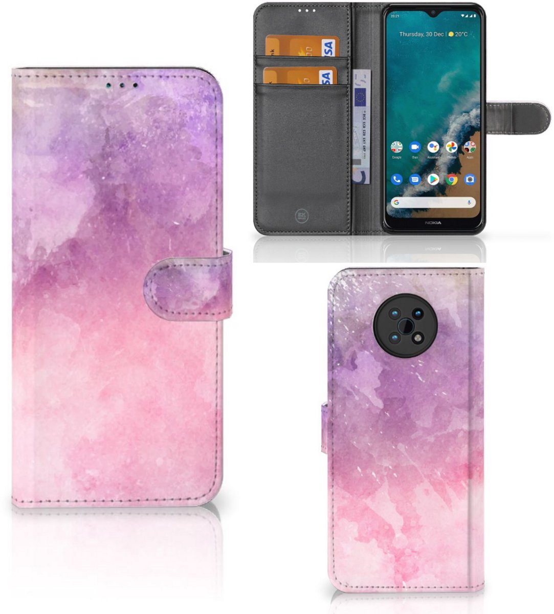 Hoesje Nokia G50 Pink Purple Paint