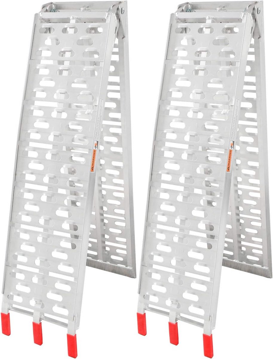 Inklapbare Oprijplaat 680 kg - Aluminium Laadrail met Antislip - 2 Stuks